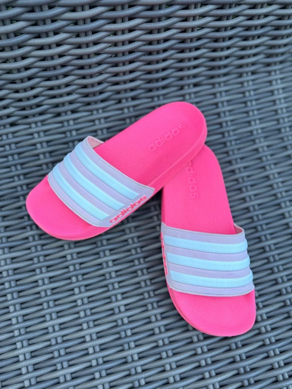 adidas Hot Pink Slides - Size 1